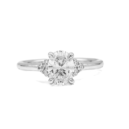 14w Oval-Cut "Maya" Diamond Ring