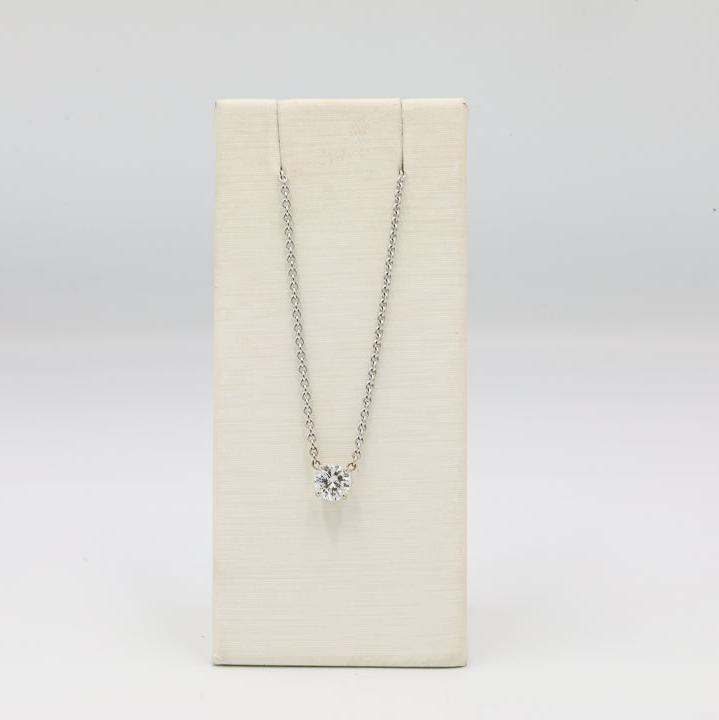 14kw .37ct Floating Diamond Necklace