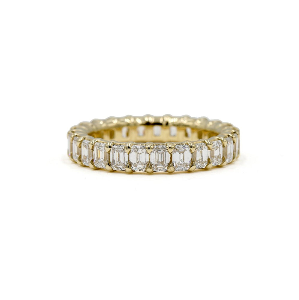 14ky 2.51ctw Emerald-Cut Eternity Ring