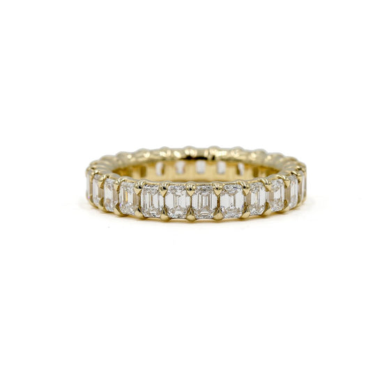 14ky 2.51ctw Emerald-Cut Eternity Ring